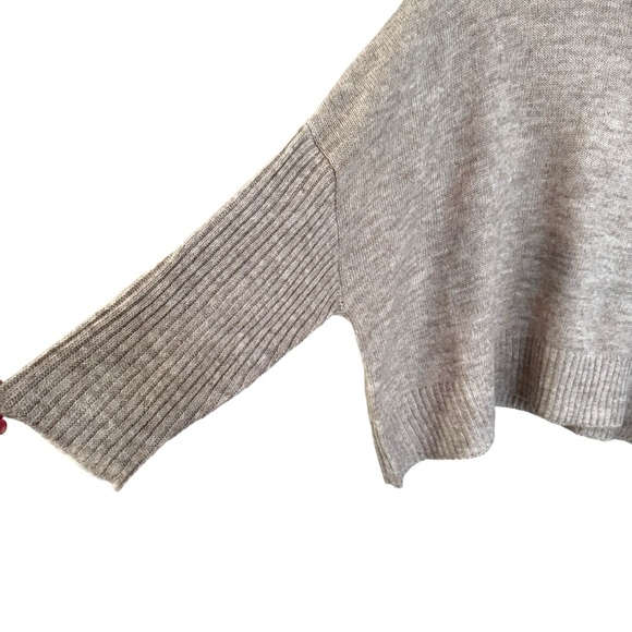 World Market Oatmeal Funnel Neck Sweater One Size Fits Most NWT - Picture 4 of 10